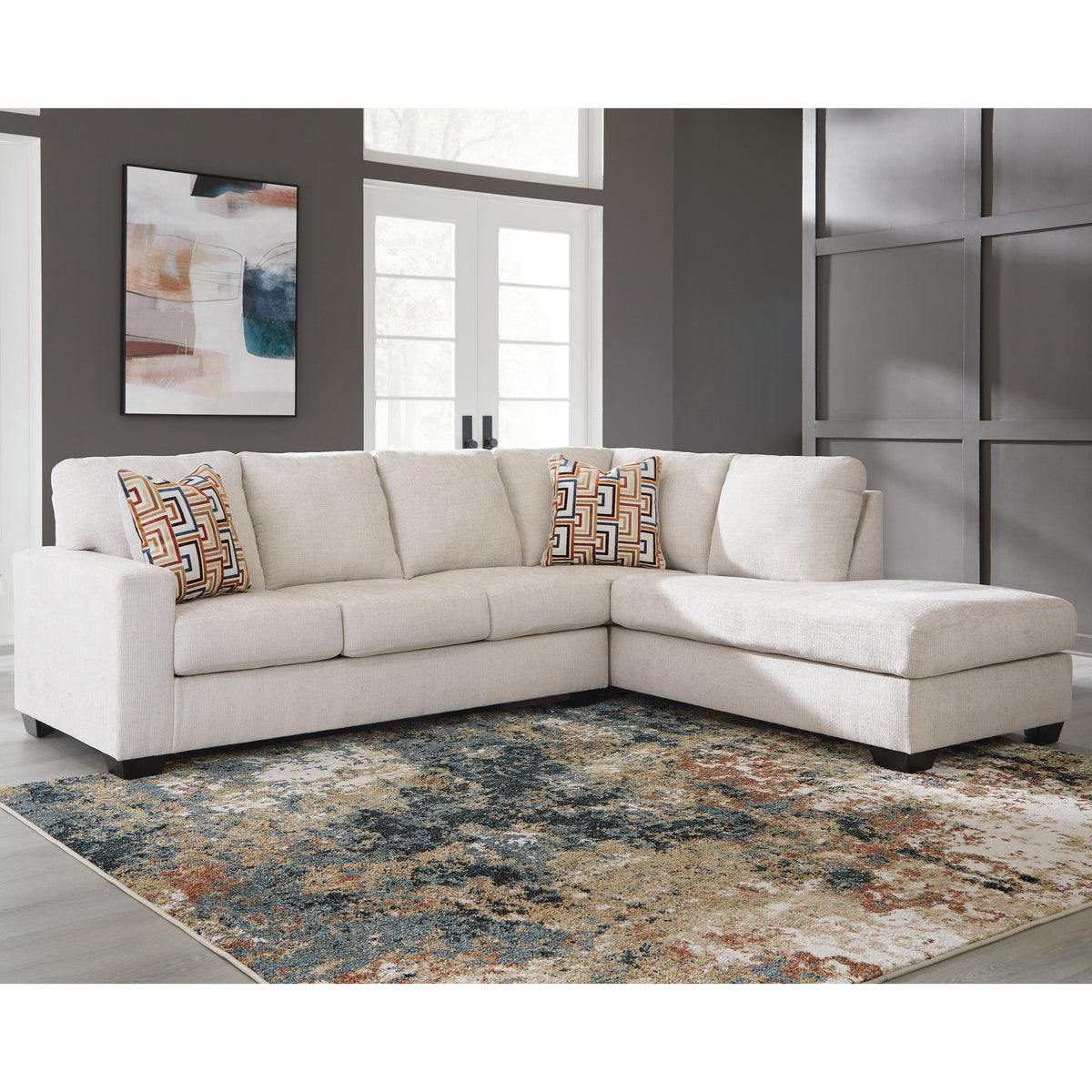 Aviemore Stone sectional – Right Arm Facing