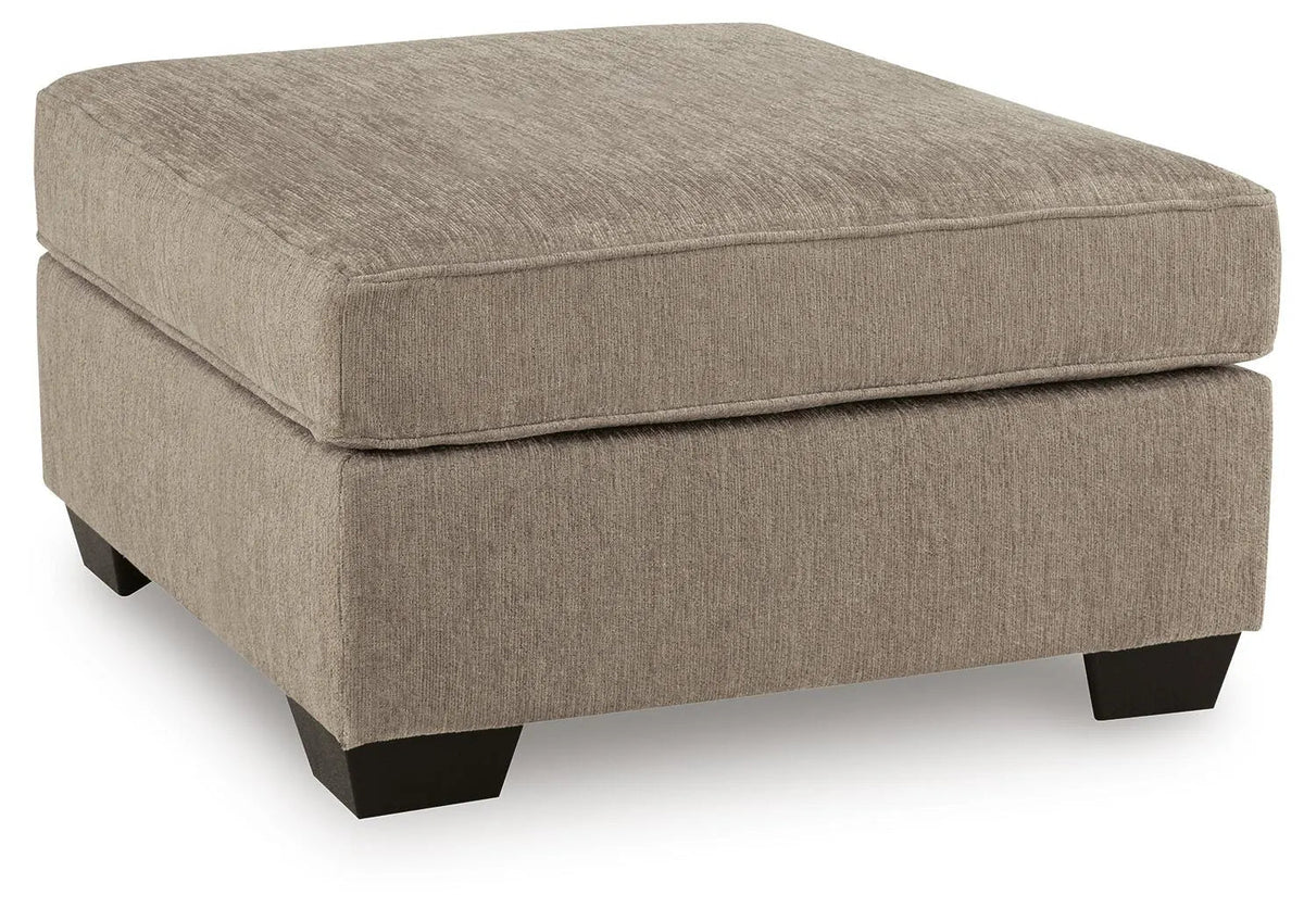 Olten oversized ottoman – Mocha, full angled view