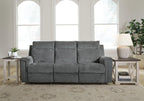 Barnsana Power Reclining Sofa – Gravel