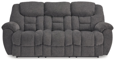 Foreside Reclining Sofa and Loveseat Set – Charcoal