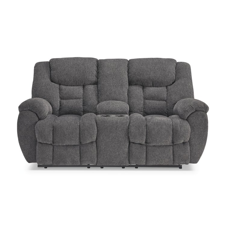 Foreside Reclining Sofa and Loveseat Set – Charcoal