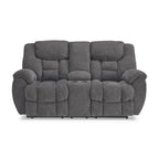 Foreside Reclining Sofa and Loveseat Set – Charcoal