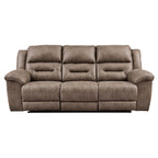 Stoneland Reclining Leather Look Sofa 3990588 — view 1
