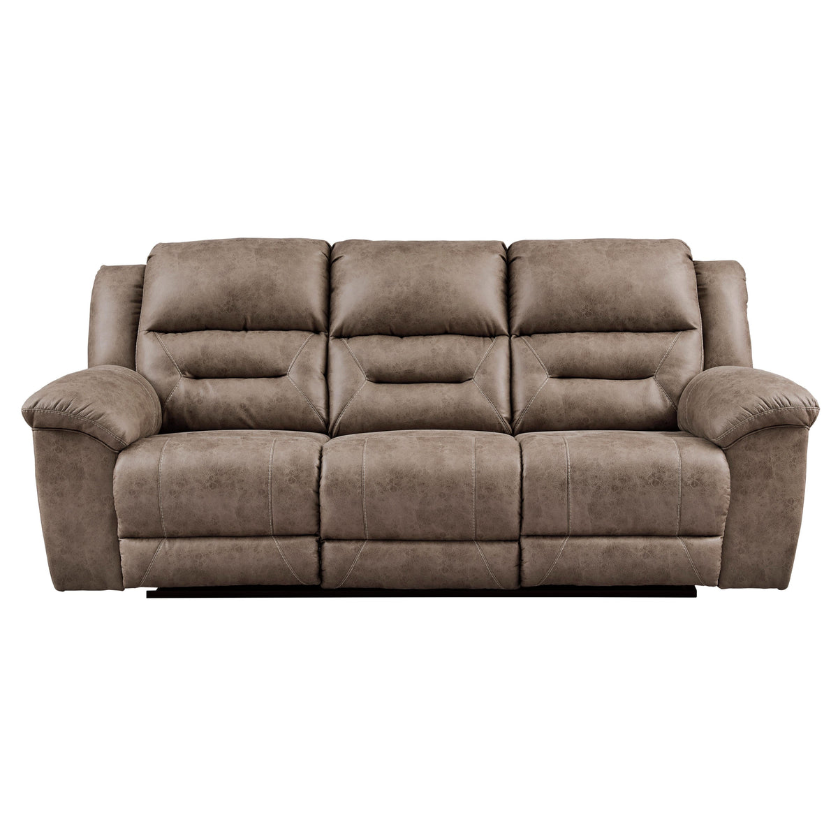 Stoneland Reclining Leather Look Sofa 3990588 — view 1