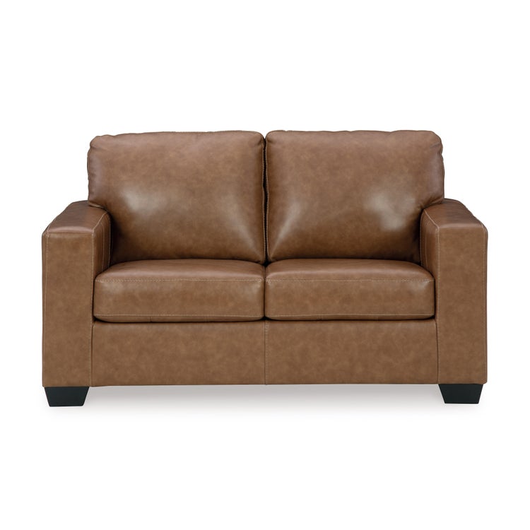 Bolsena Sofa and Loveseat Set – Caramel