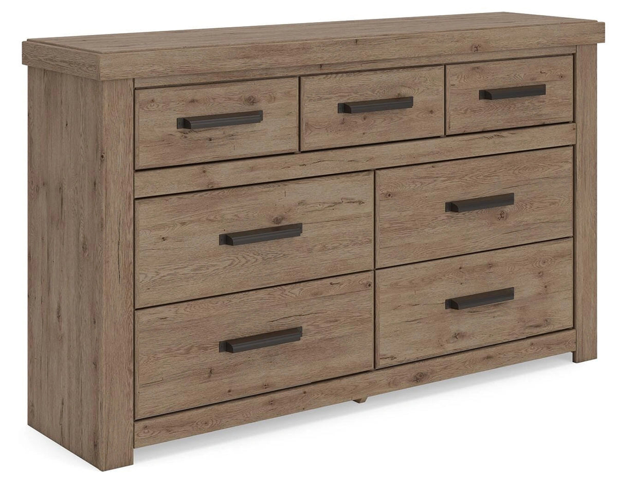 Oliandon 7-Drawer Dresser – Light Brown
