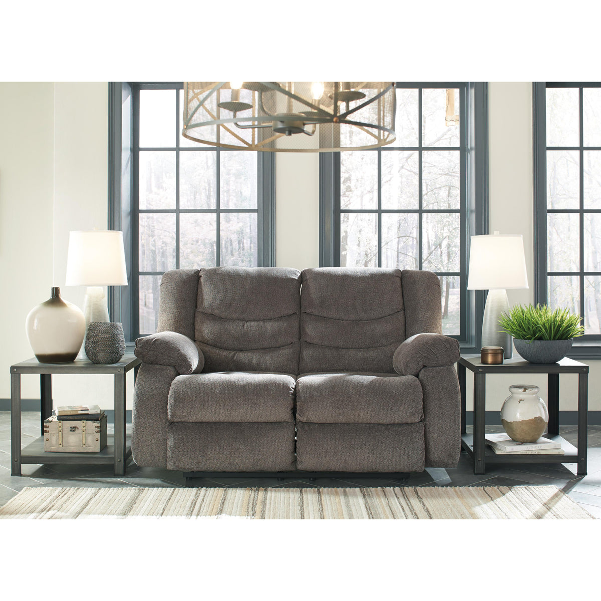 Tulen Reclining Fabric Loveseat 9860686 — view 3
