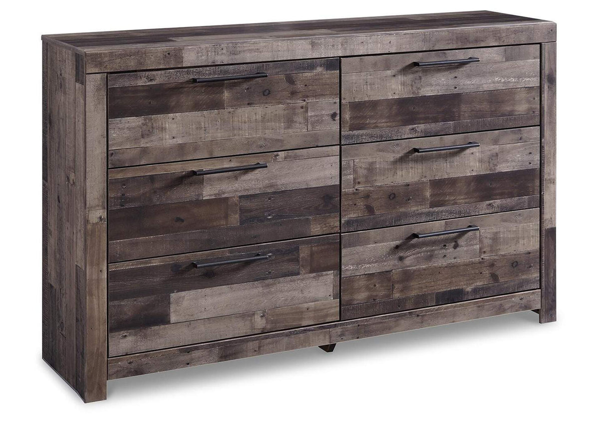 Derekson 6-Drawer Dresser – Multi Gray
