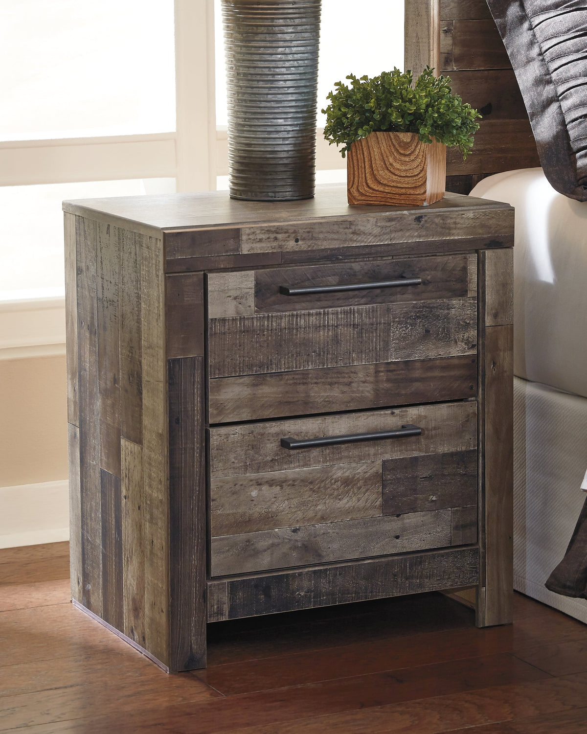 Derekson Nightstand – Multi Gray