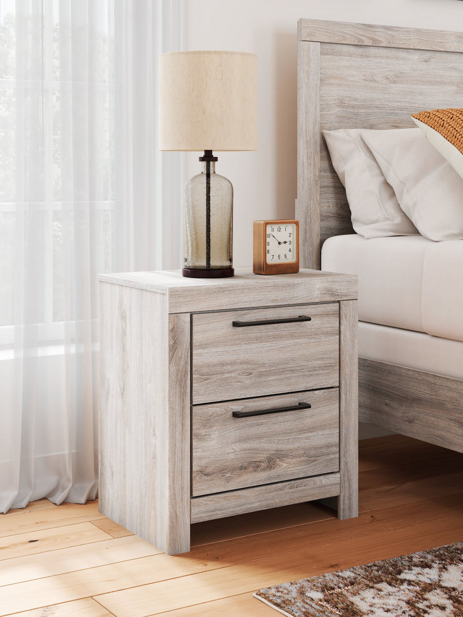 Broachmyn gray nightstand