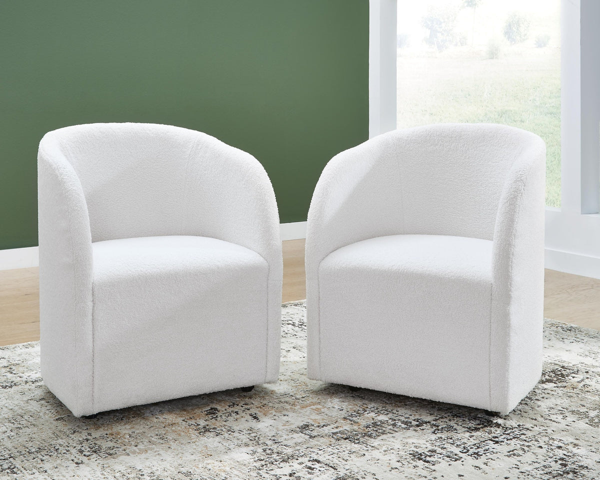 Rowanbeck Upholstered Dining Arm Chairs – Set of 2
