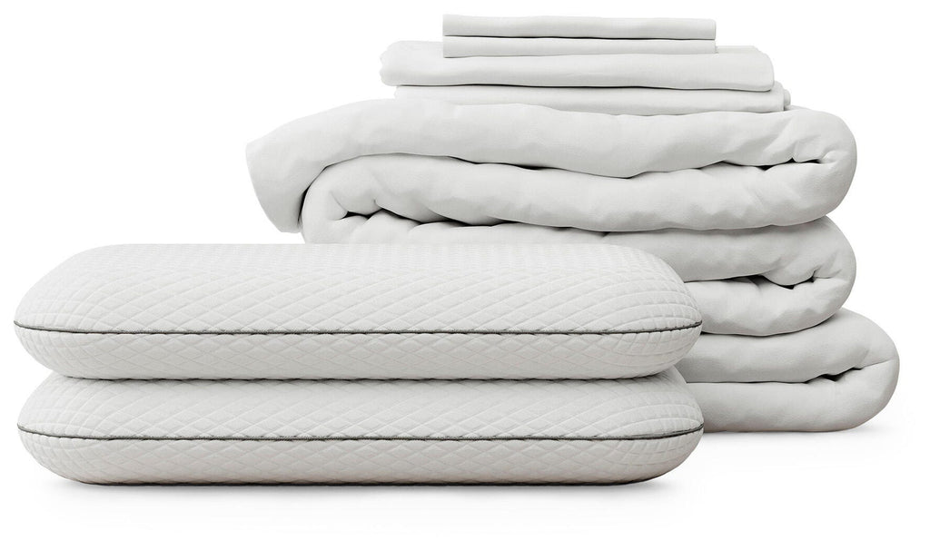 RH Mattress Protect Queen Bedding Bundle – White