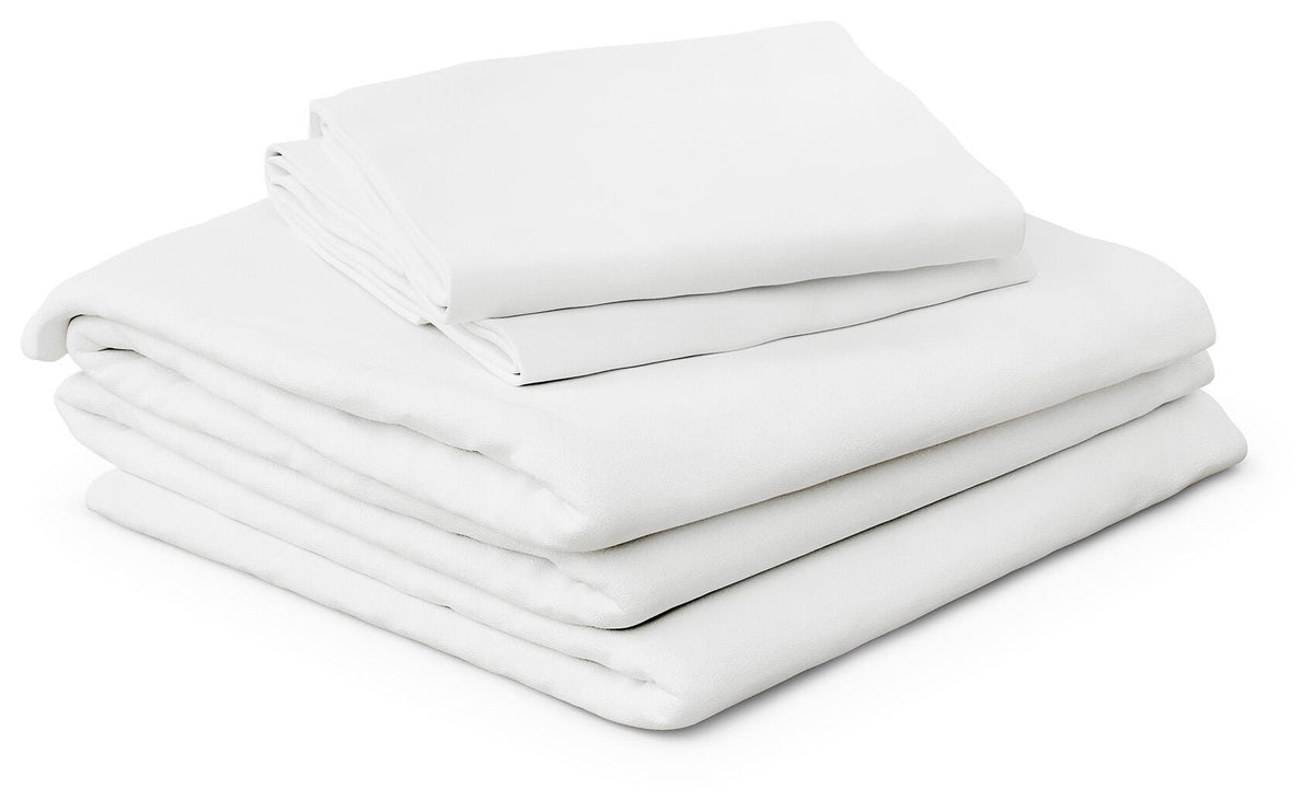 RH Mattress Protect Queen Bedding Bundle – White