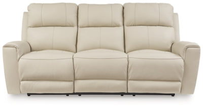 Dahlmoore Power Reclining Sofa and Loveseat Set – Almond