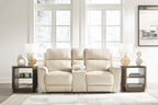 Dahlmoore Power Reclining Sofa and Loveseat Set – Almond