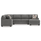 Ashley Newellen Greystone 48405S2 sectional – front full view