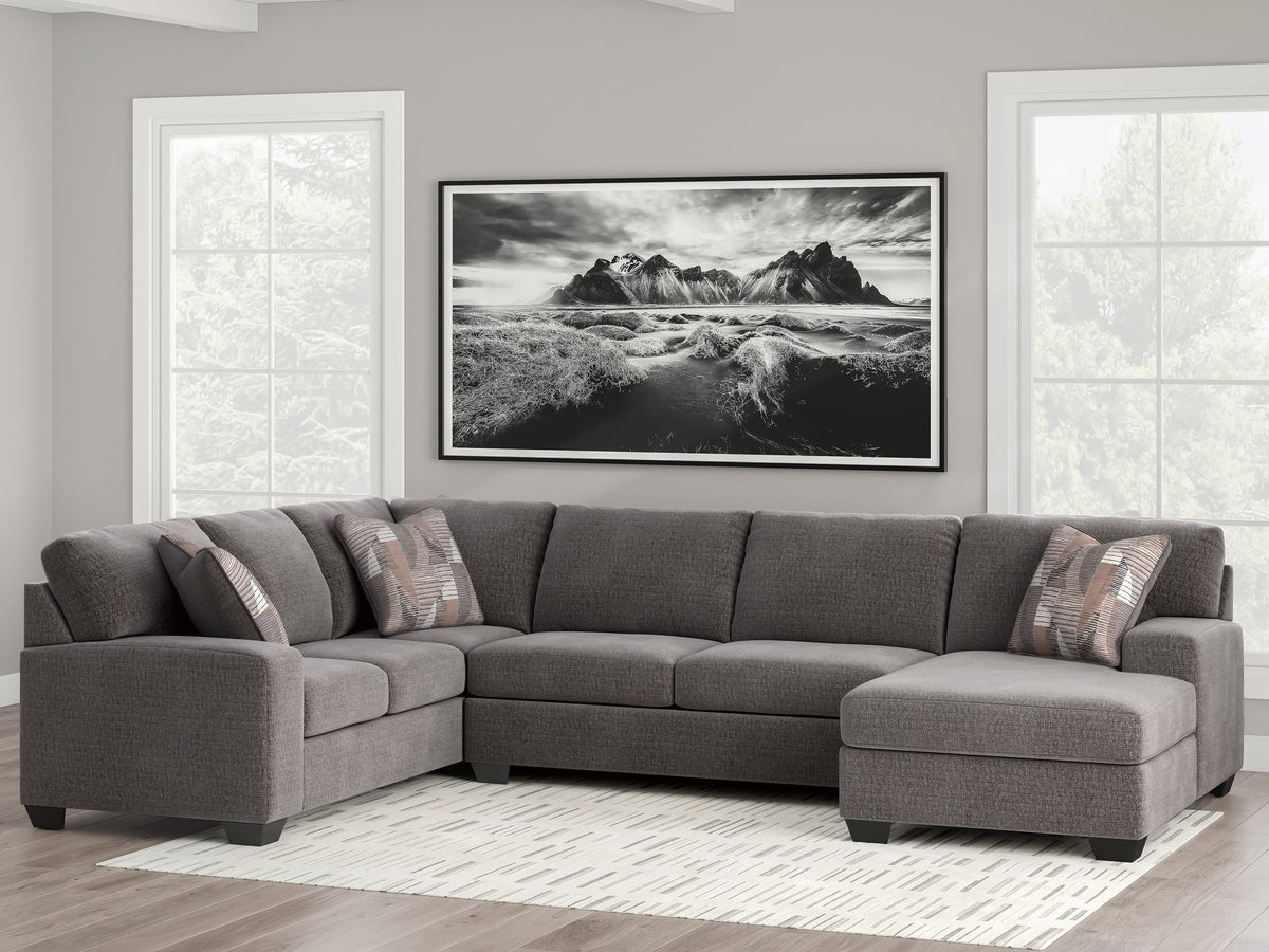 Ashley Newellen Greystone 48405S2 sectional – full sectional in a living room