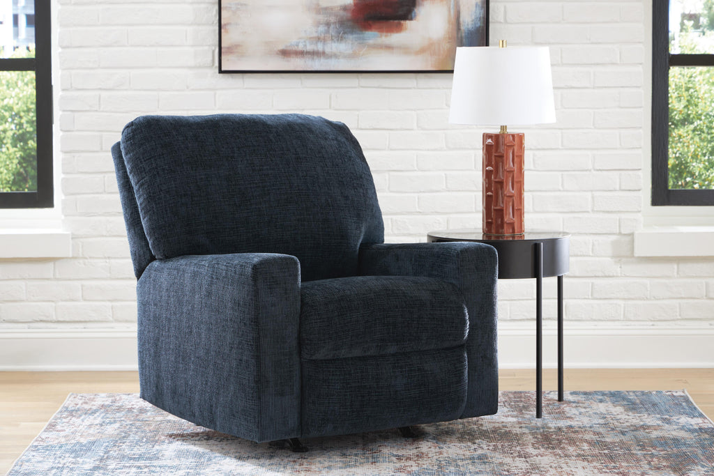 Aviemore Ink rocker recliner in a living room
