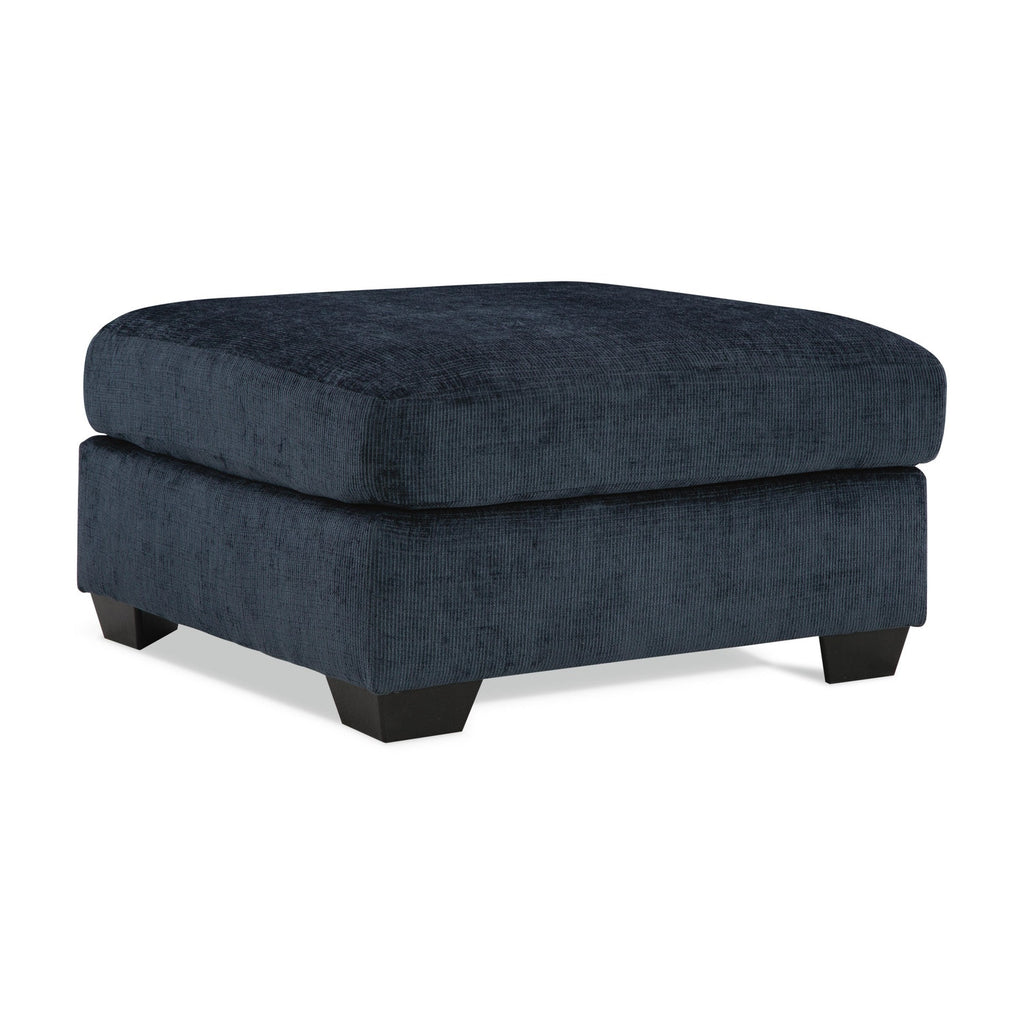Aviemore Oversized Accent Ottoman in Ink — navy blue