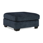 Aviemore Oversized Accent Ottoman in Ink — navy blue