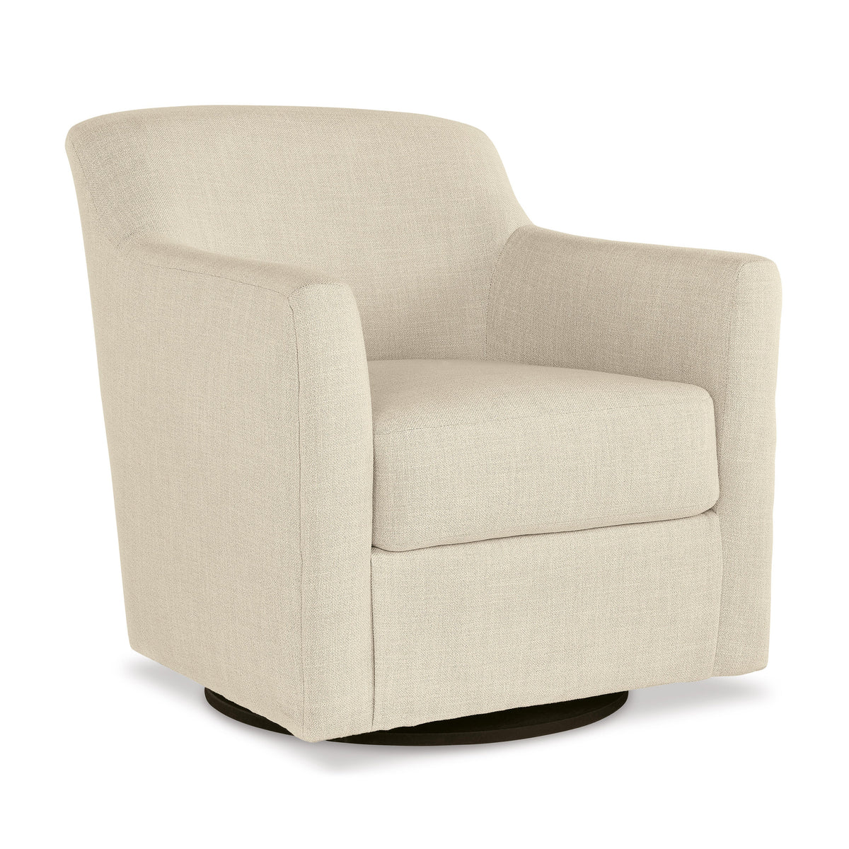 Bradney Linen swivel accent chair