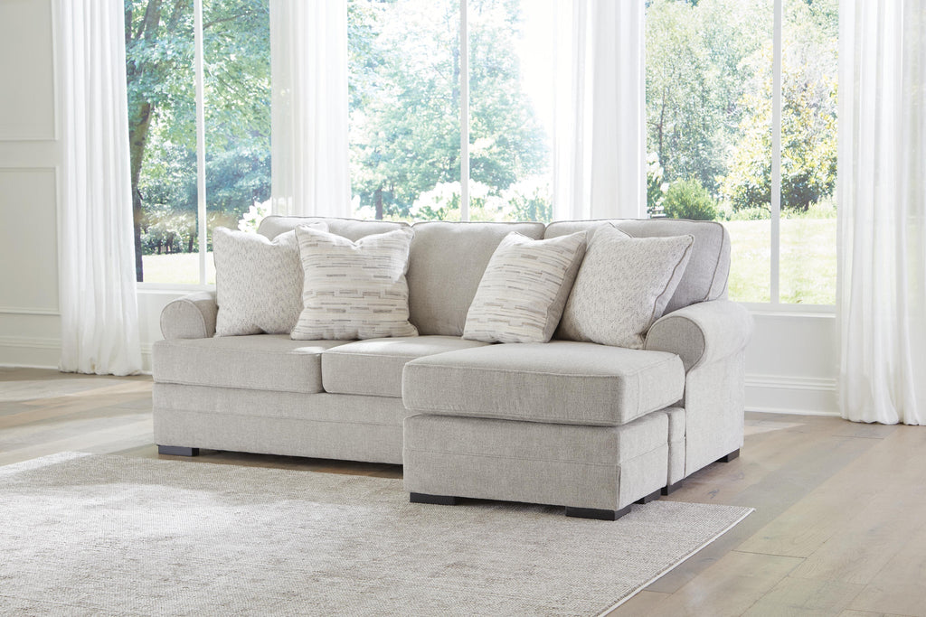 Eastonbridge sofa chaise in Shadow