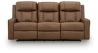 Mackmenville Reclining Sofa and Loveseat Set – Caramel
