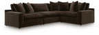 Maxton Heights Bittersweet four-piece sectional alternate view