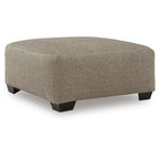 Newellen oversized ottoman in Hemp
