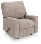 Newellen Hemp rocker recliner in a living room