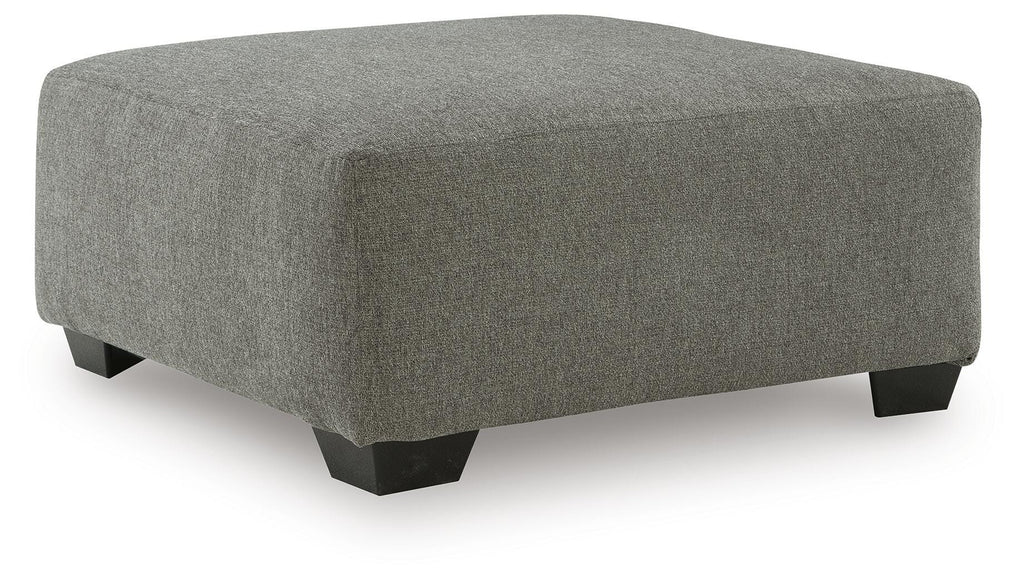 Newellen 4840508 oversized accent ottoman in Greystone, angled view
