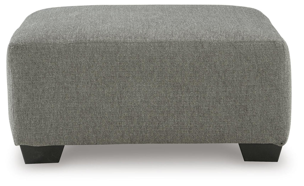 Newellen 4840508 oversized accent ottoman in Greystone, front view