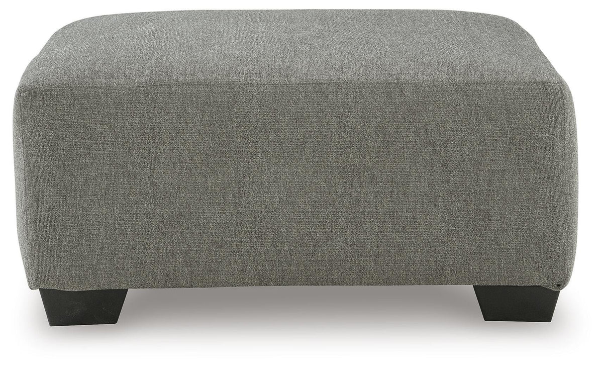 Newellen 4840508 oversized accent ottoman in Greystone, front view