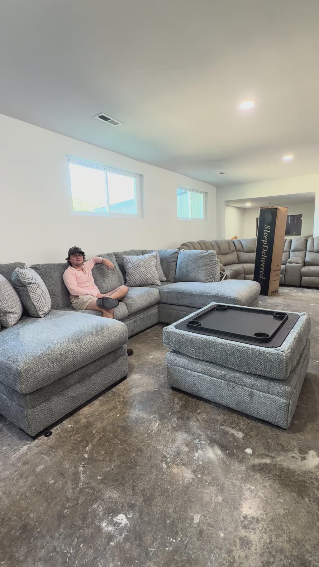 Casselbury 2-Piece Sectional with Chaise – Cement