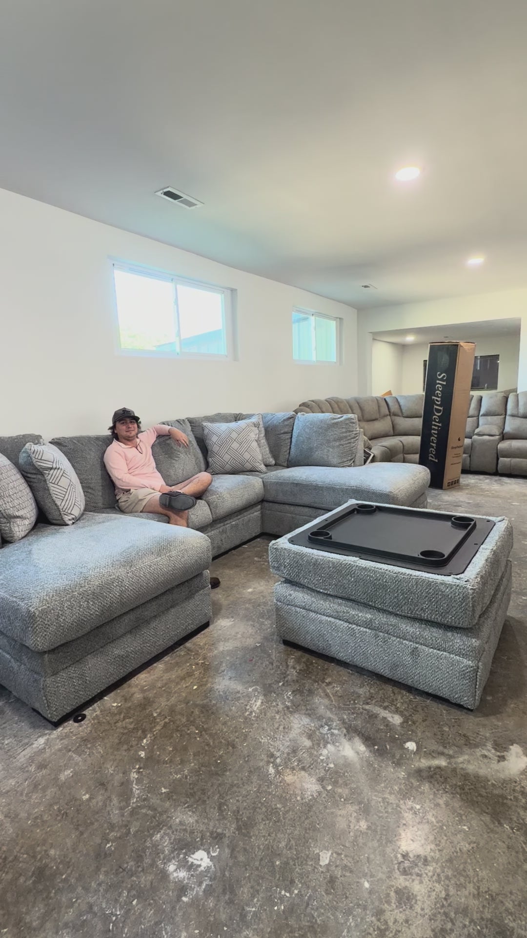 Casselbury 2-Piece Sectional with Chaise – Cement