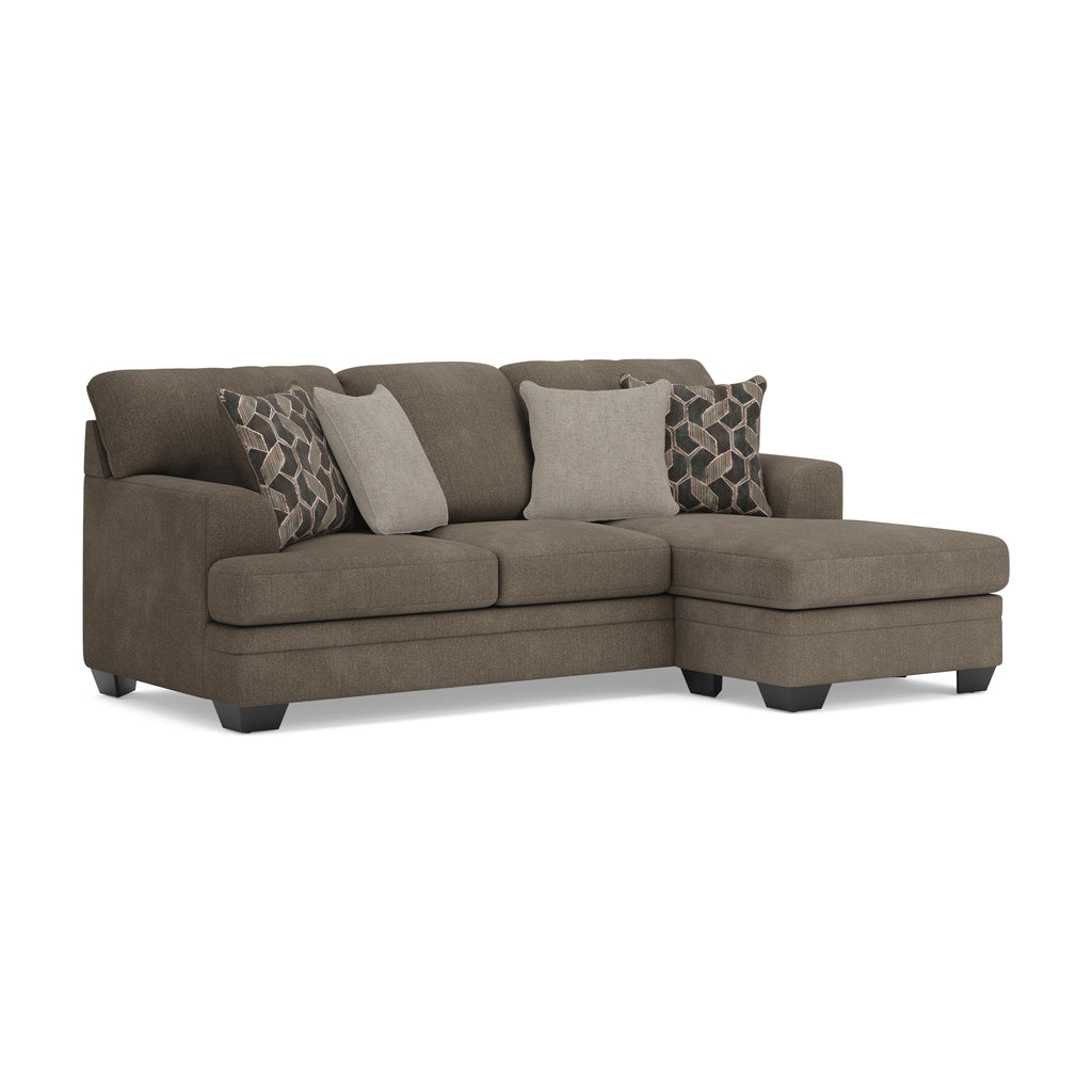 Stonemeade sofa chaise in Ecru, angle view