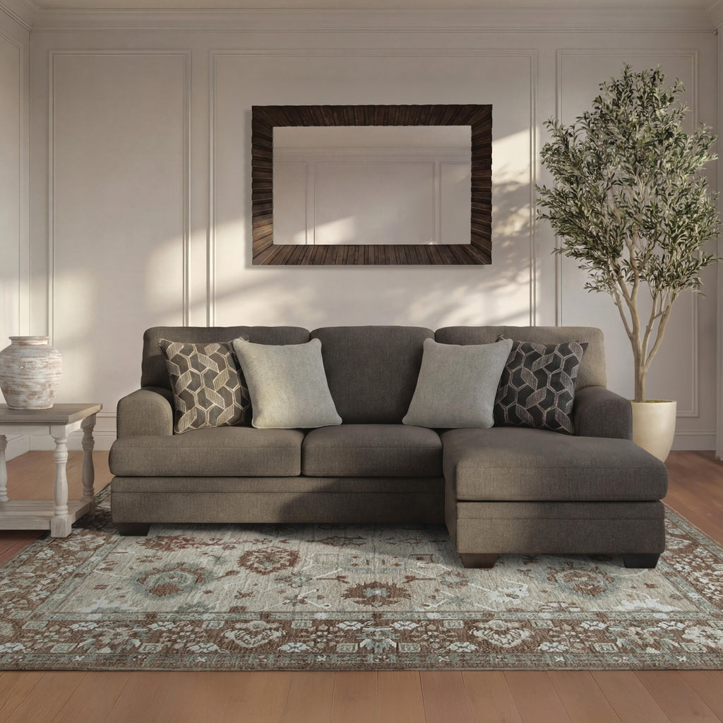 Stonemeade sofa chaise in Ecru, room view