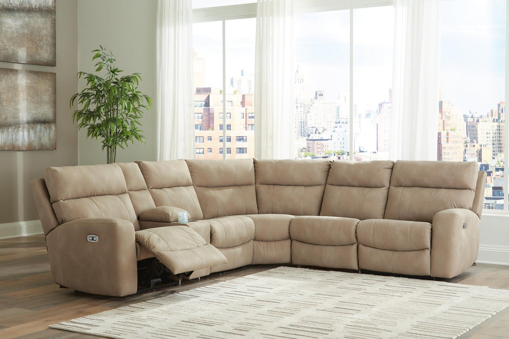 Next-Gen DuraPella Sand six-piece arrangement shown; additional chair included